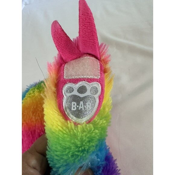 Vtg Build-A-Bear Rainbow Sloth Plush Soft Toy Stuffed Animal BABW Retired - Picture 5 of 11